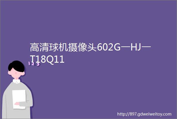 高清球机摄像头602G一HJ一T18Q11